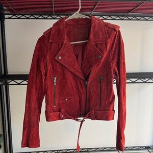 BlankNYC Belted Suede Jacket